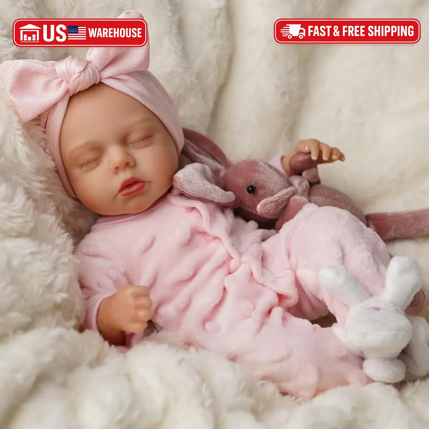BABESIDE 12 Inch Lifelike Reborn Baby Dolls Vinyl Full Body, Soft Realistic Baby