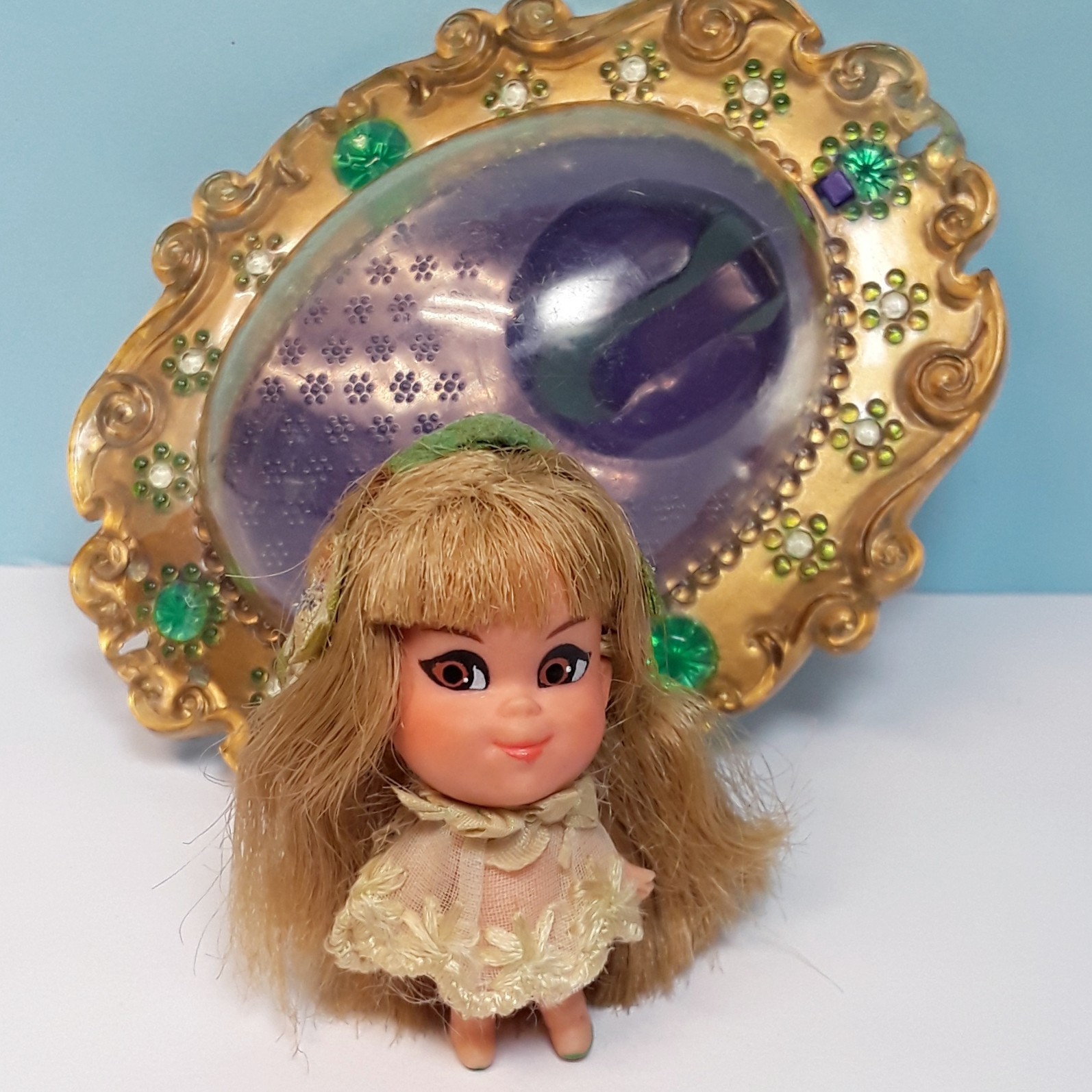 Vintage Mattel Liddle Kiddles Lucky Locket Doll LOU & Locket