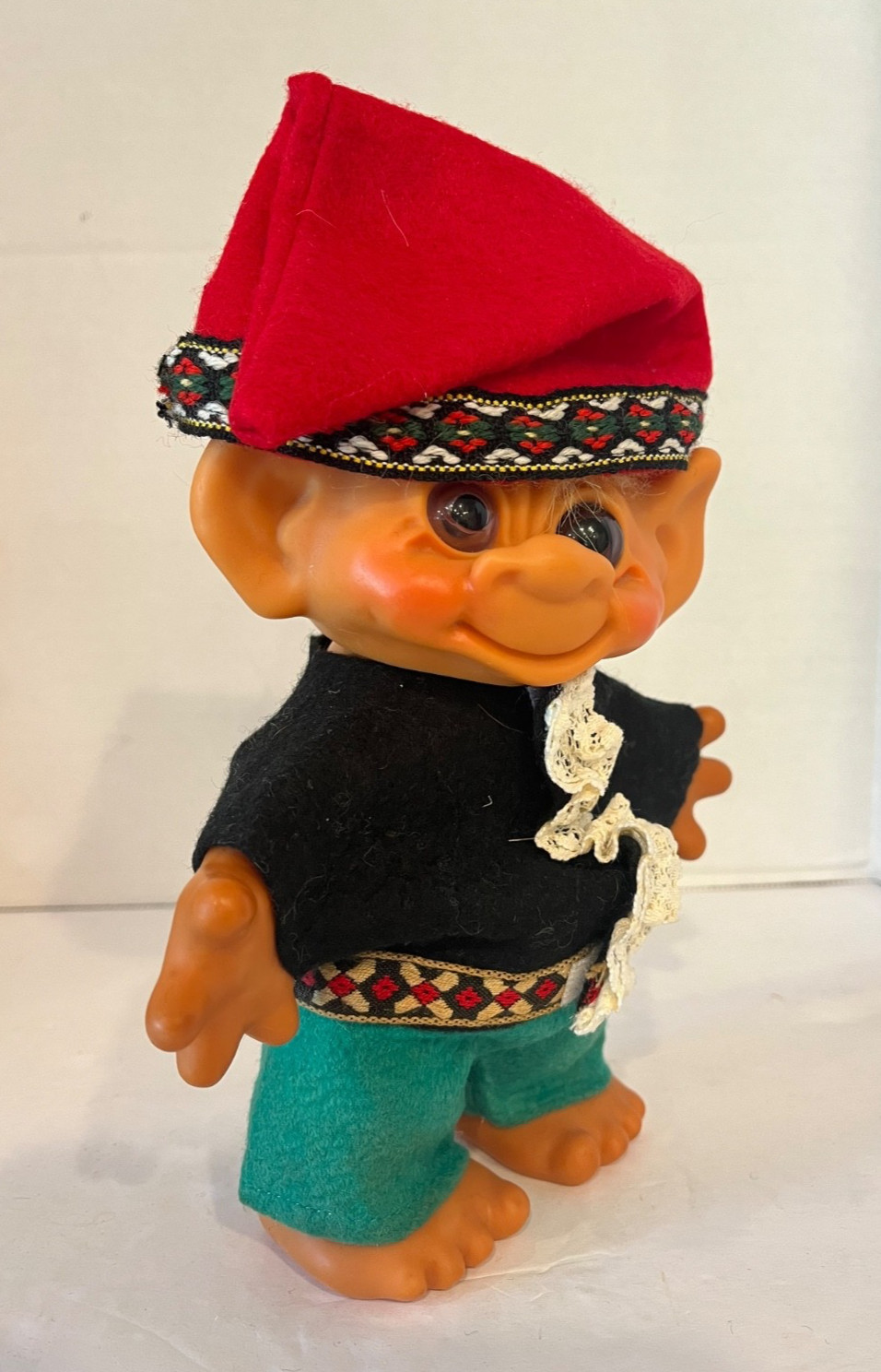 Dam Troll DANISH BOY Ethnic Costume Scandia House 7 1/2″ Non Bank 60’s MELROSE