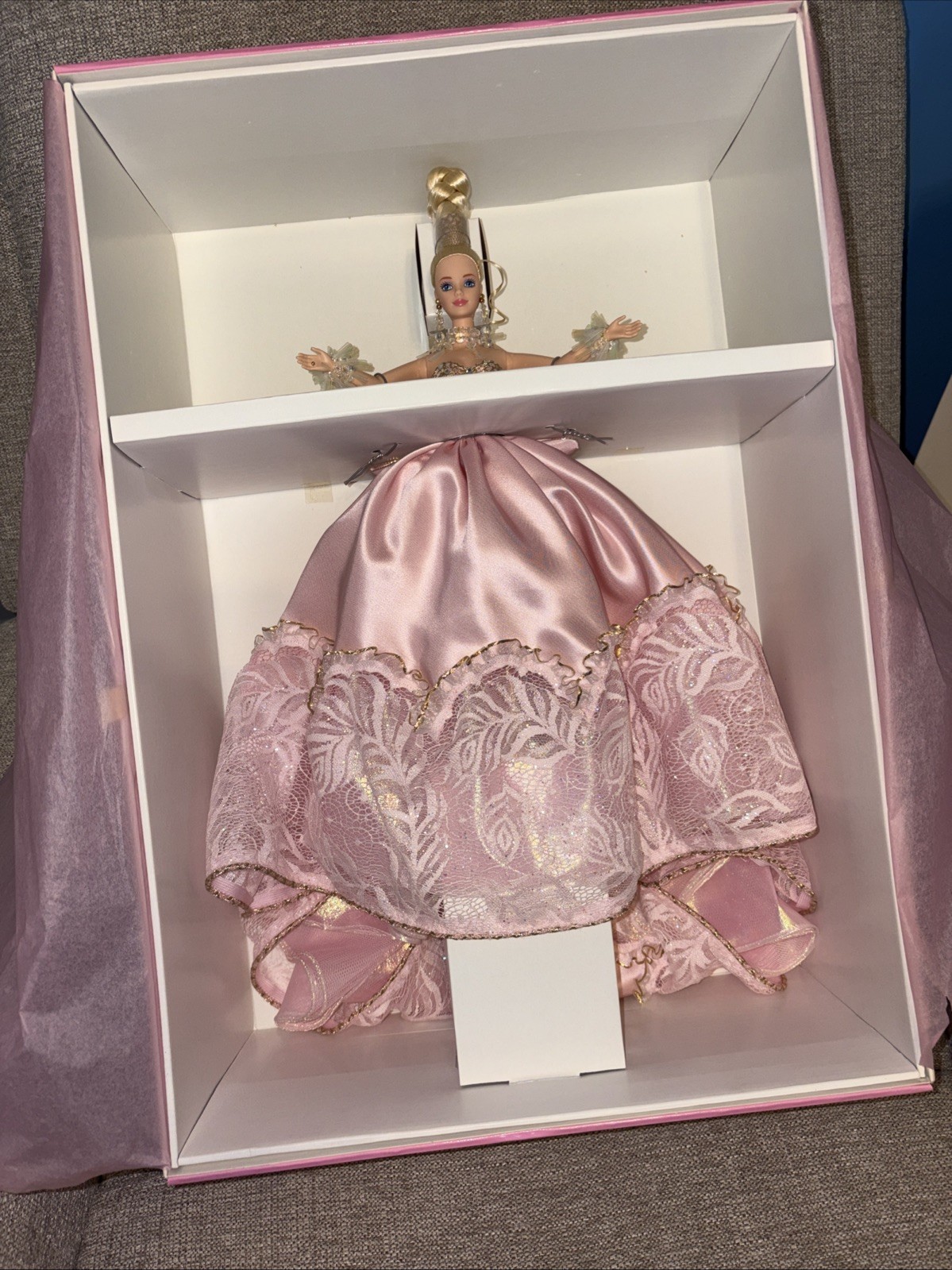 1996 Pink Splendor BARBIE Mattel #16091 COA Limited Edition Vintage NRFB NIB