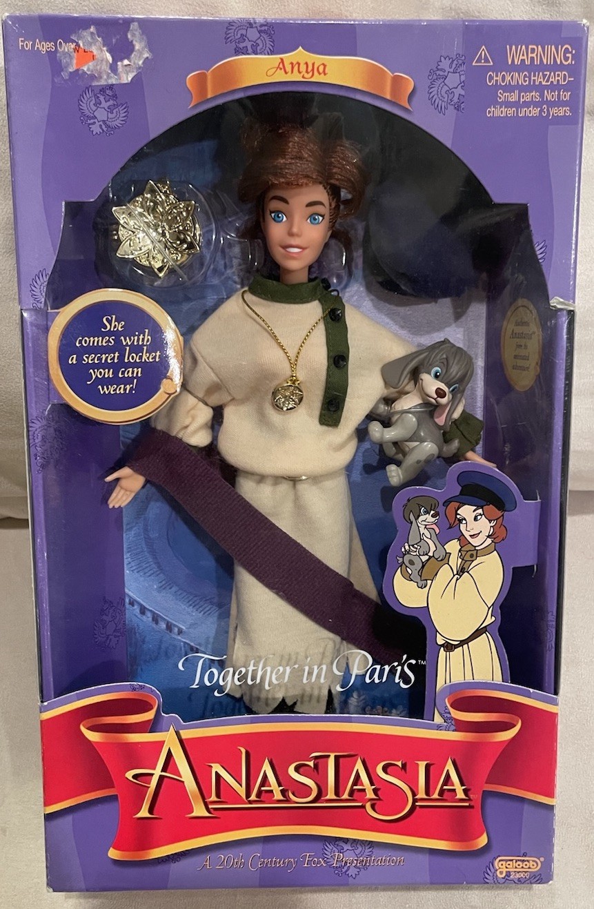 Anastasia Anya Together in Paris Doll 1997 Galoob 23000 Brand New Factory Sealed
