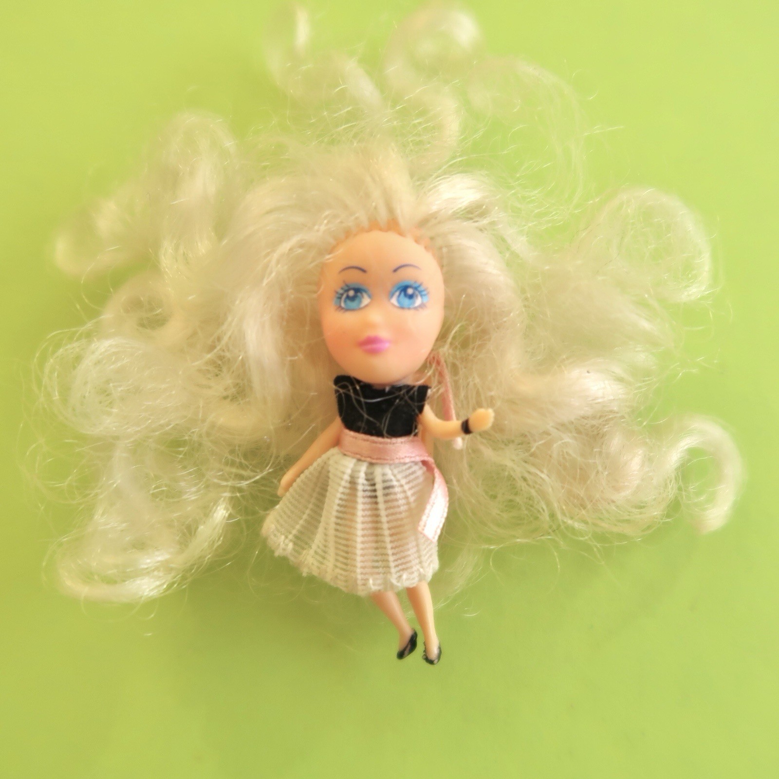Vtg 80s “Teeny Teens” Mini Micro Doll Clip Charm Blonde By Imaginations HTF