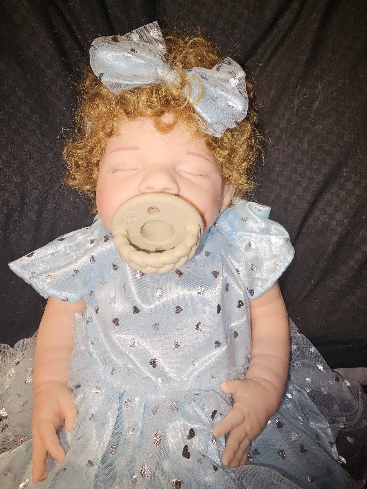 COSDOLL 18.5″ Smiley Girl Reborn Baby Dolls Full Silicone Dolls