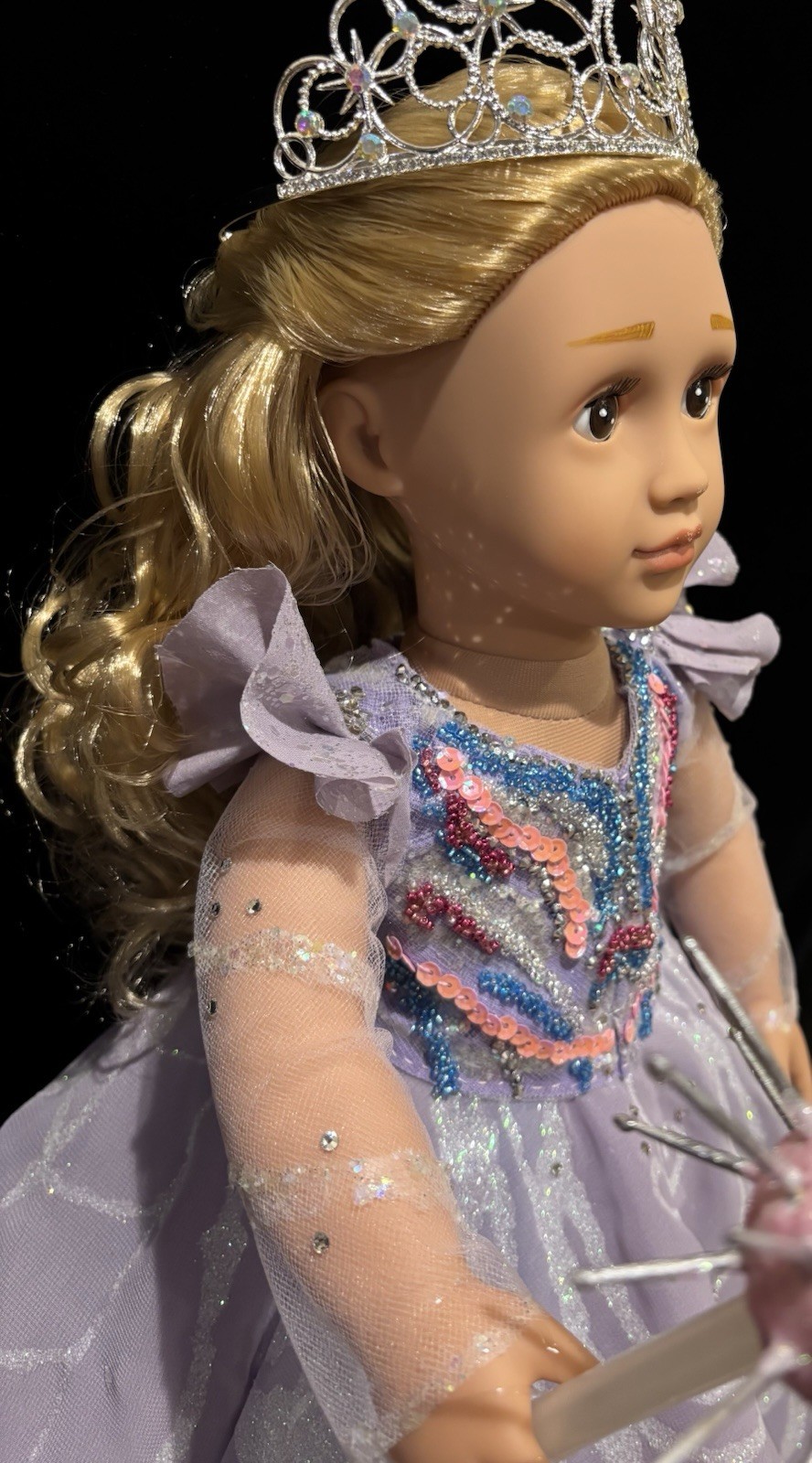 Custom Glinda 18” Our Generation Doll Wicked For Good OOAK