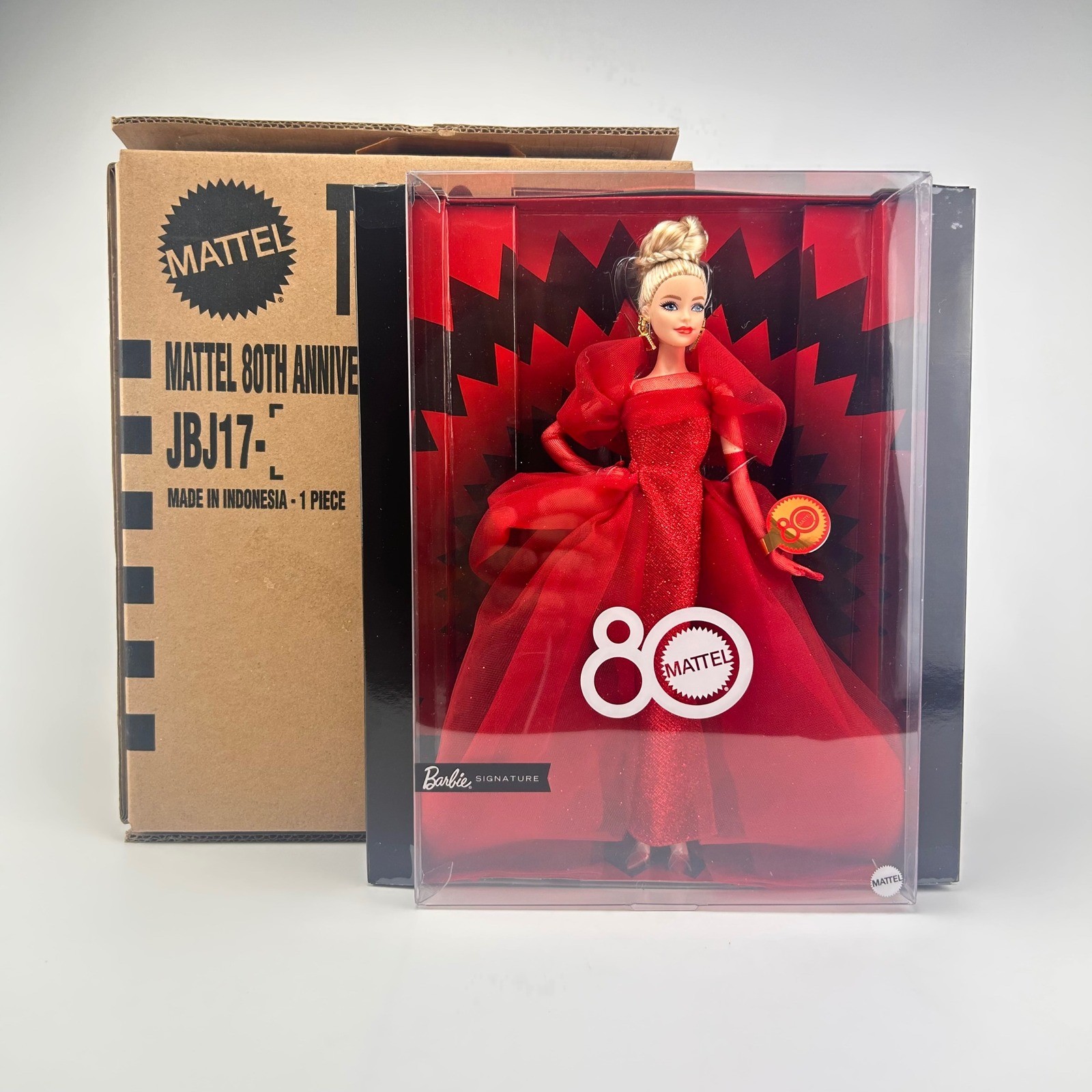 Mattel Barbie Signature 80th Anniversary Red Gown Doll JB17 Collectors Edition