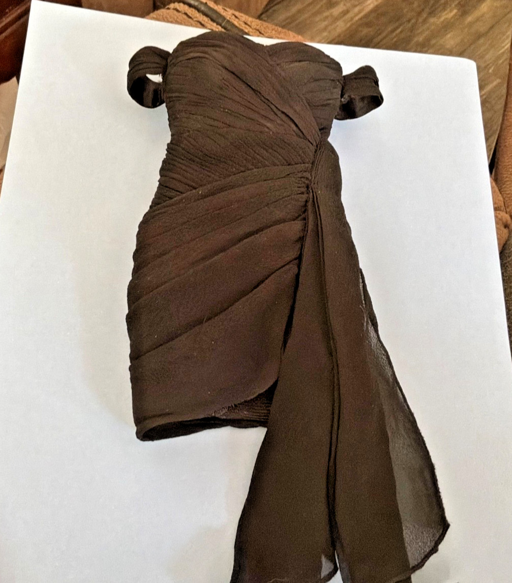 Franklin Mint Princess Diana Vinyl doll 16″ black velvet dress ONLY
