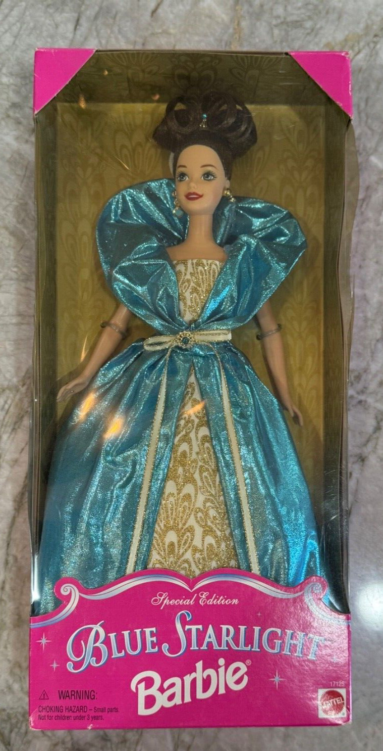 Blue Starlight Barbie 1996 Special Edition Brunette Mattel Doll #17125