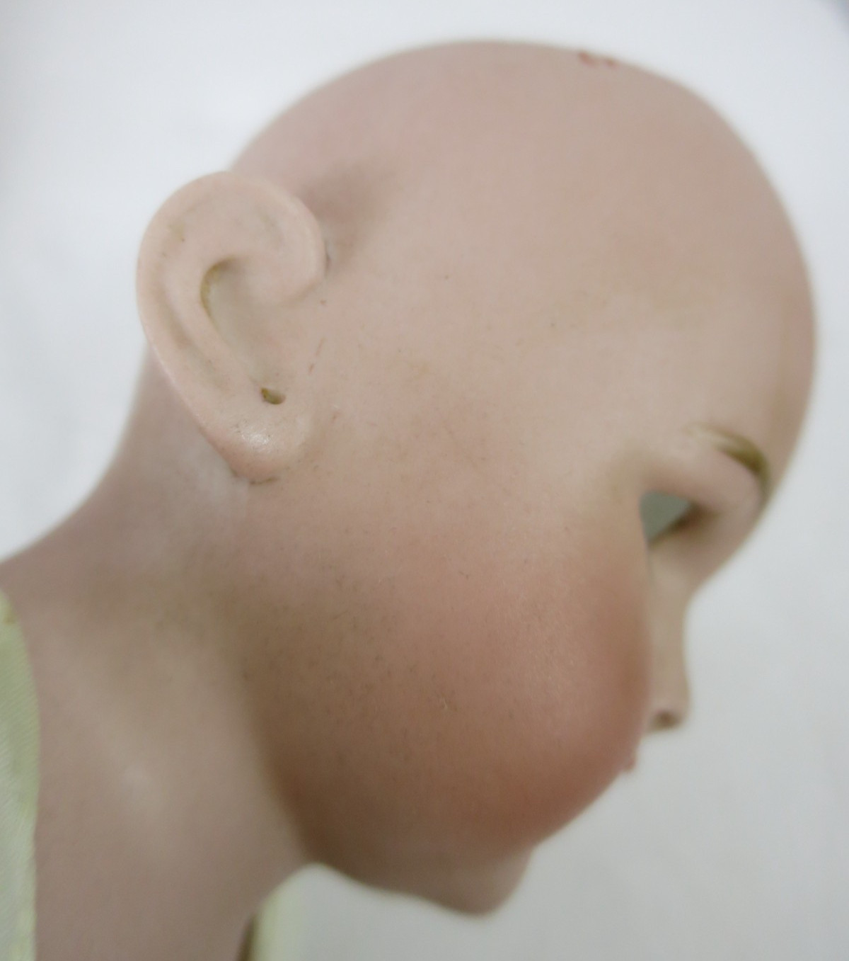 Antique Simon Halbig Bisque Head Leather Body German Doll Needs Repair