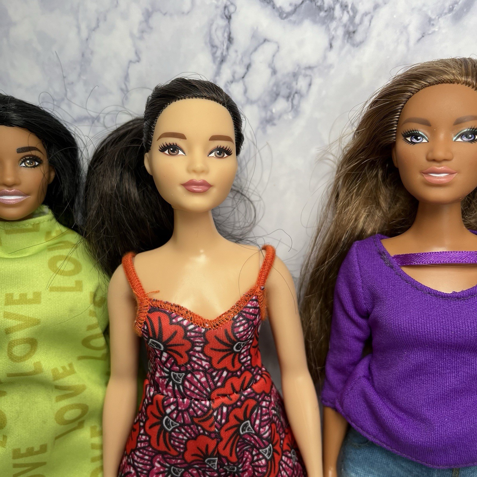 Barbie Curvy Doll Bundle – Ken #131, Jeep, Polka Dot #51, Coffee Shop…