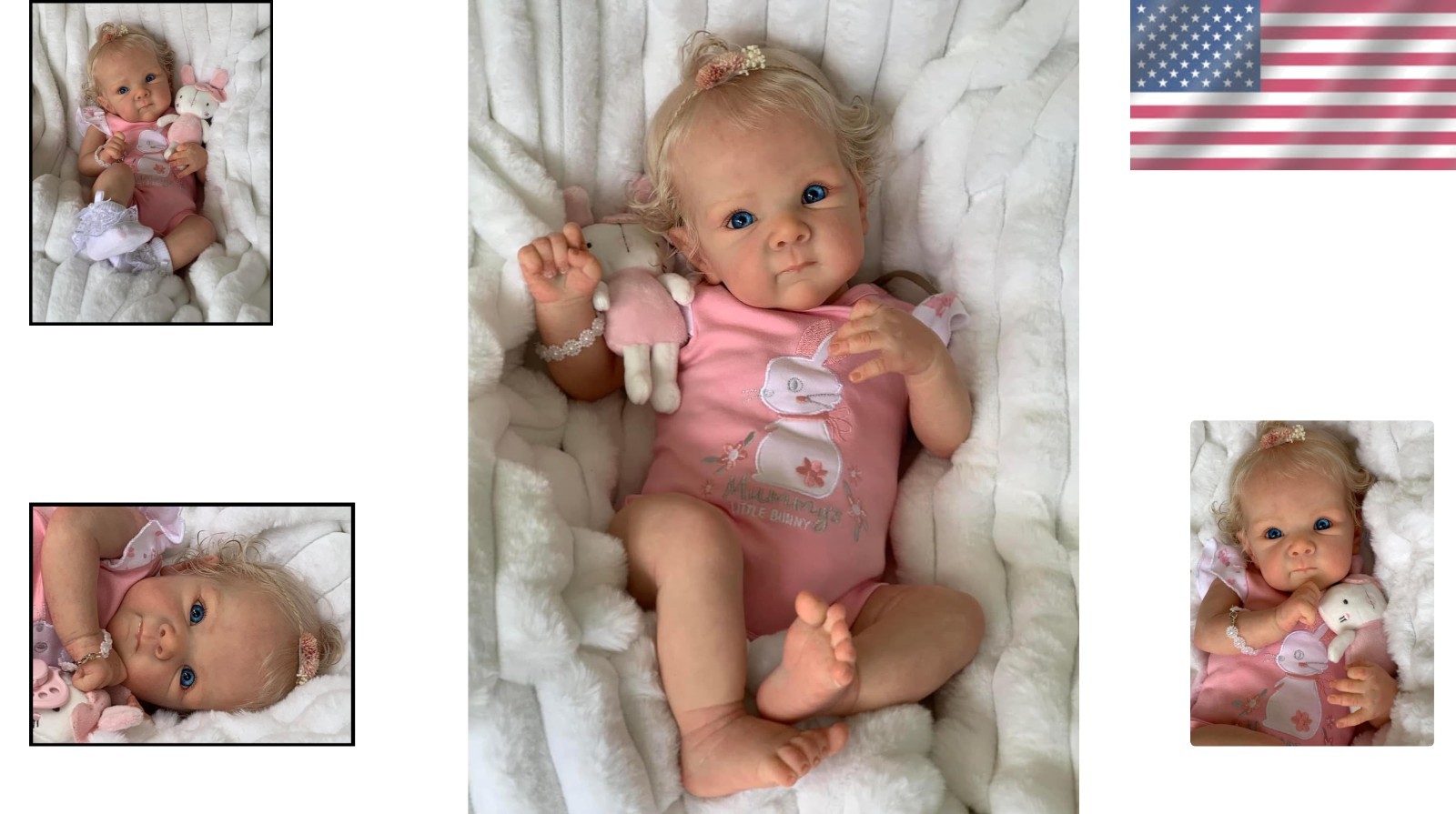 18 Inch Real Life Reborn Baby Dolls Silicone Full Body Girl Realistic Baby Dolls