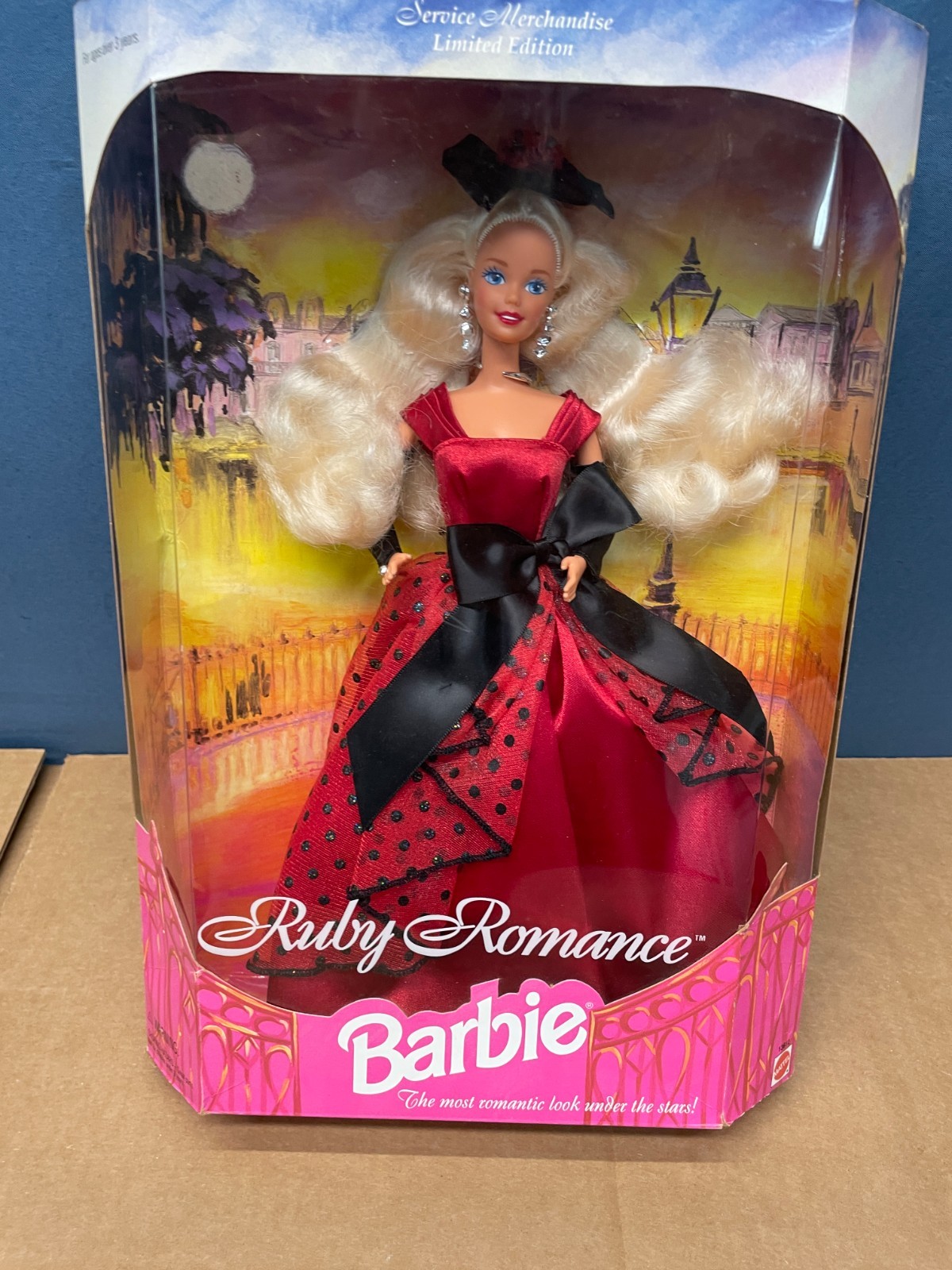 1995 Ruby Romance Blonde Barbie Doll Mattel 13612