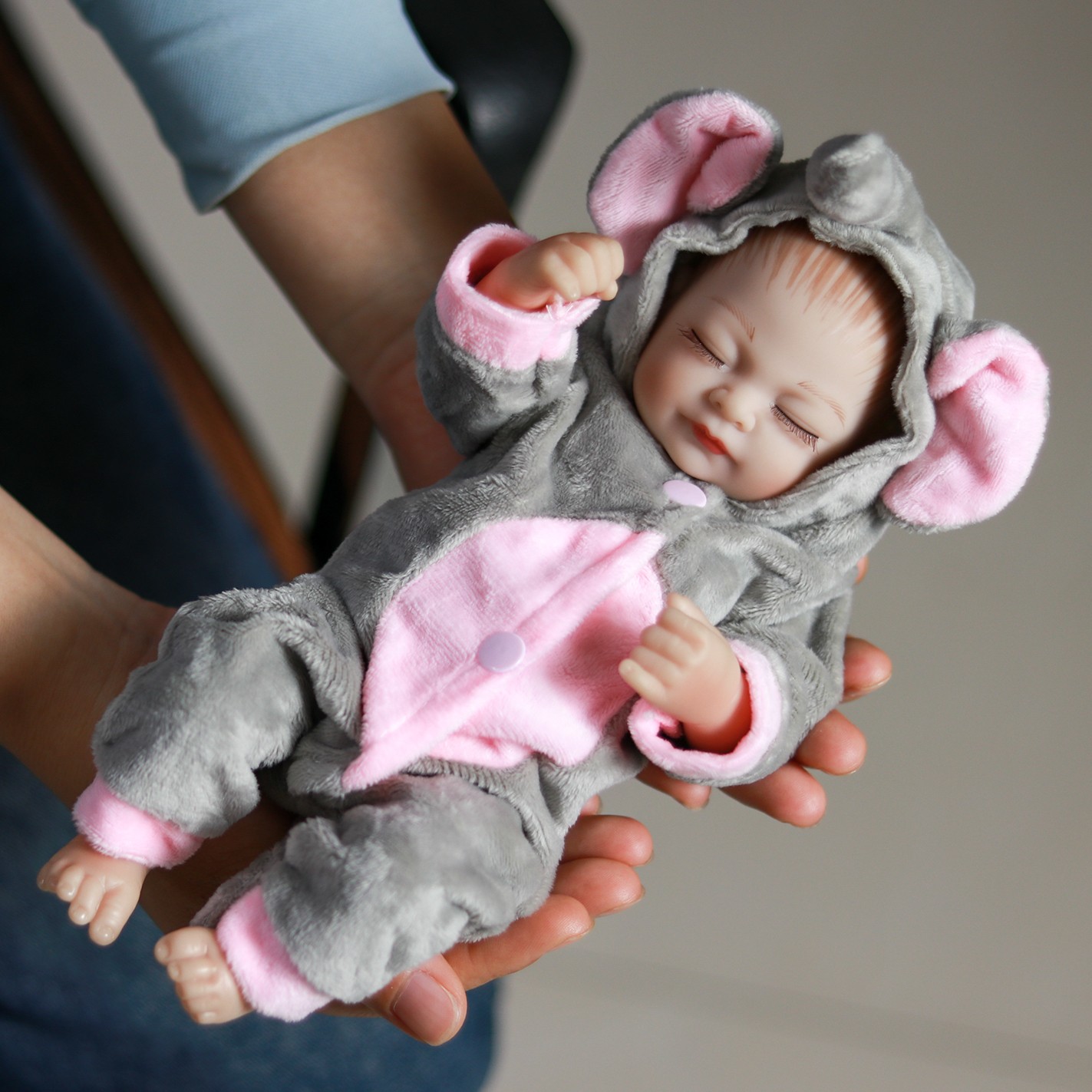 Reborn Baby Dolls Full Body Silicone Soft Vinyl Adorable Newborn Girl Doll Gift