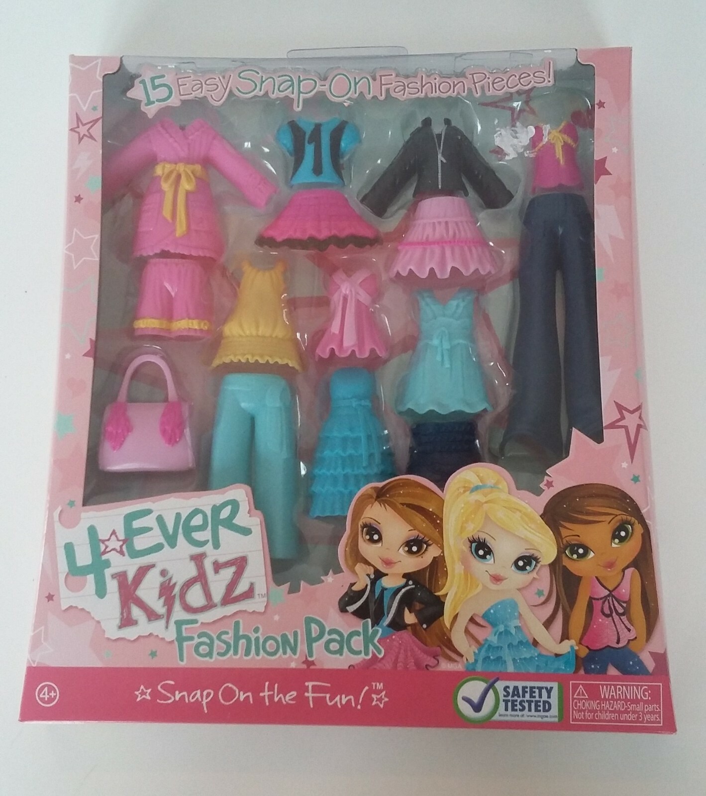 4-Ever Kidz Fashion Pack 15 Easy Snap-On Clothing Pieces