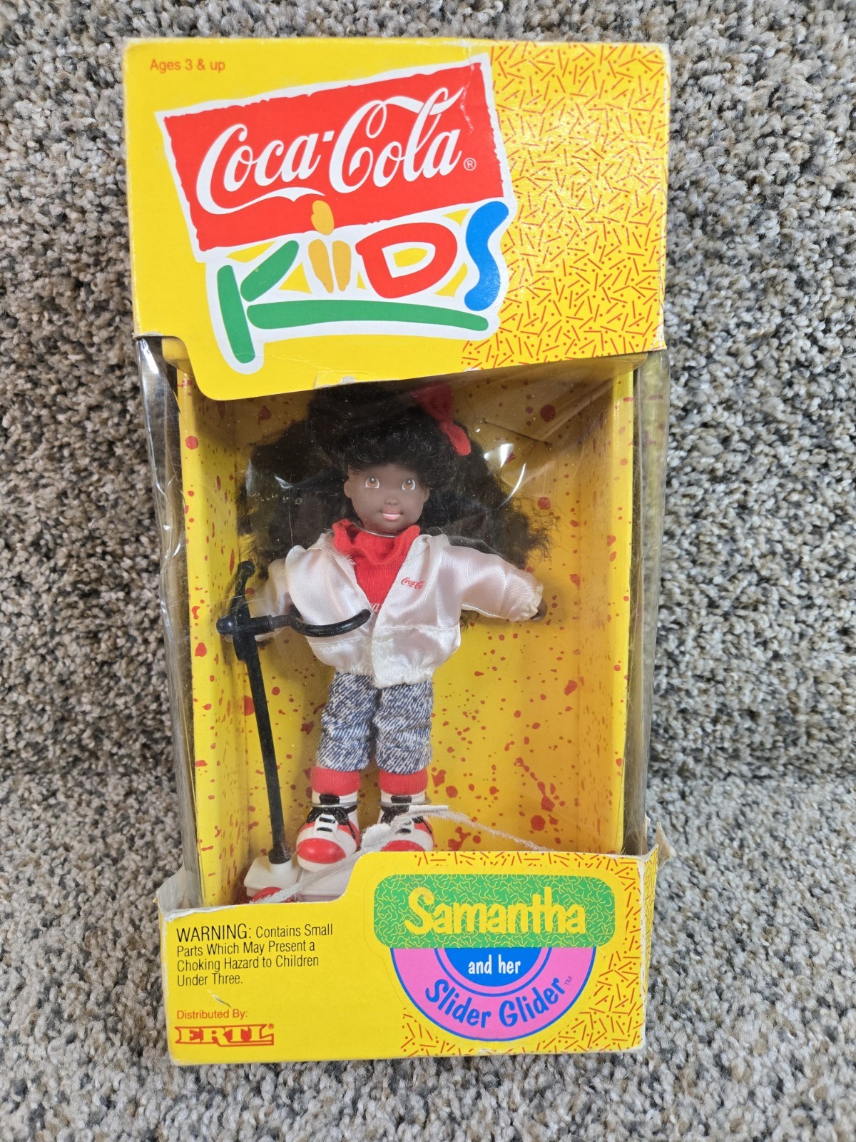 Ertl Coca Cola Kids Samantha and her Slider Glider 1993 7865-1HOA NEW IN BOX