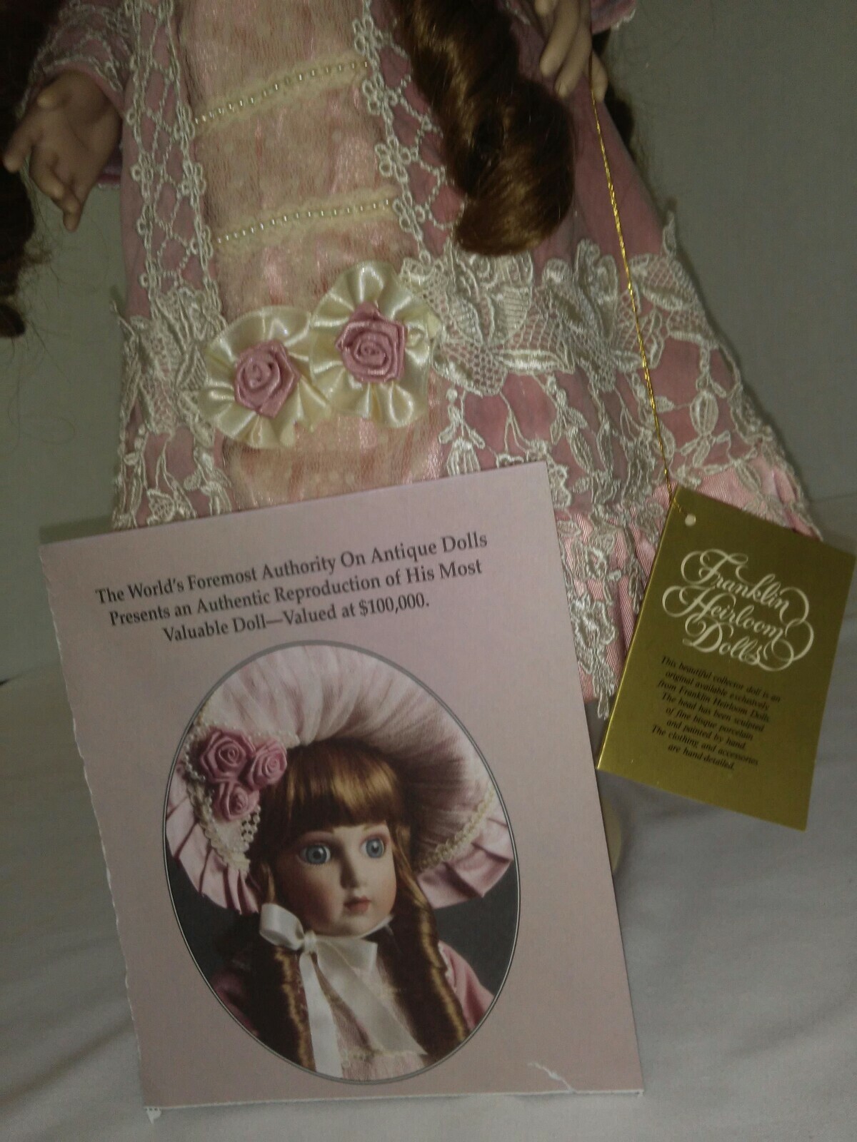 FRANKLIN MINT BEBE by Thuillier 1991 Replica of $100,000.00 Doll 23″ in Box RARE