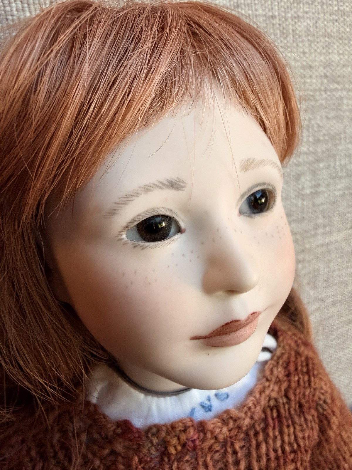 Lynne & Michael Roche Doll “Small Emily” 16″ Porcelain & Wood 126