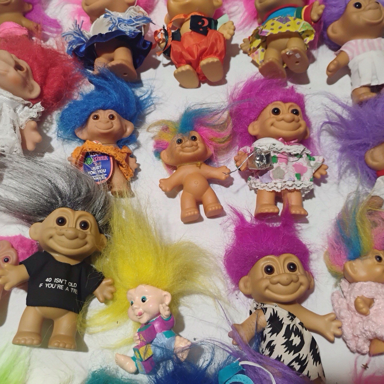 Vintage Russ Ace Troll Assorted Mixed Dolls Figures Lot of