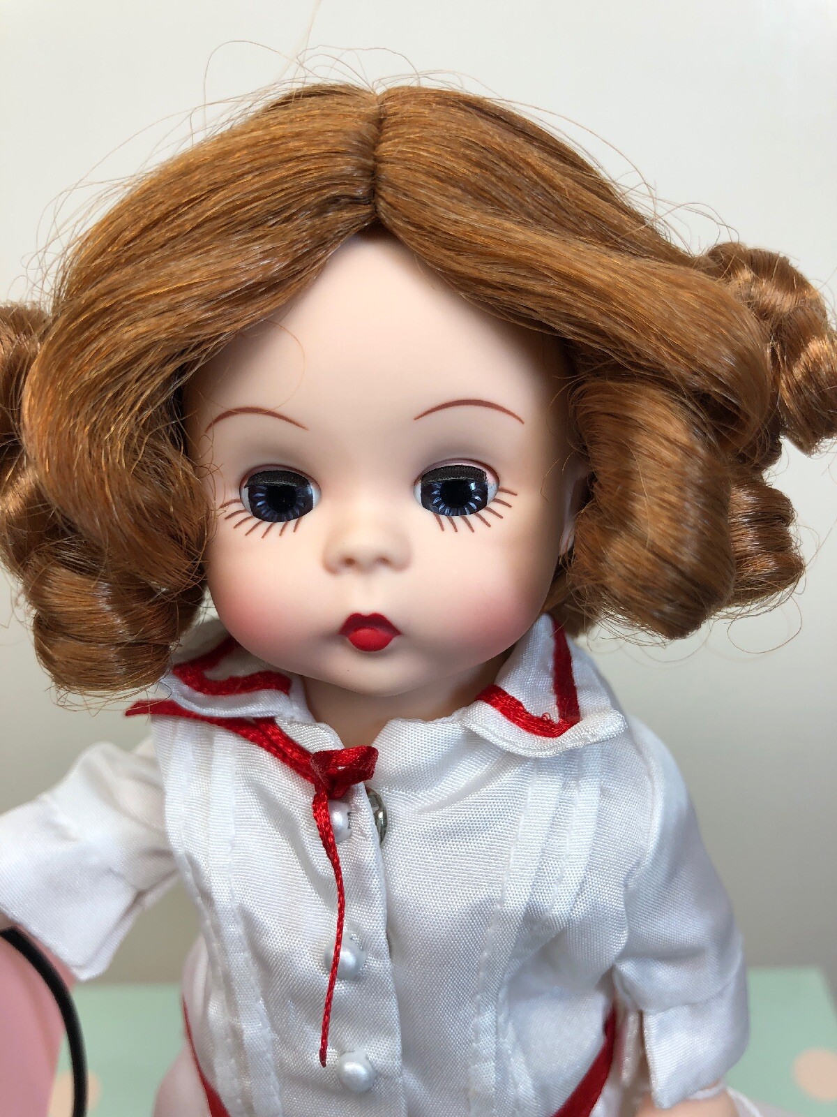 8″ Madame Alexander Doll “Total Moves Soda Ship Coca Cola” Redhead Mint With Box