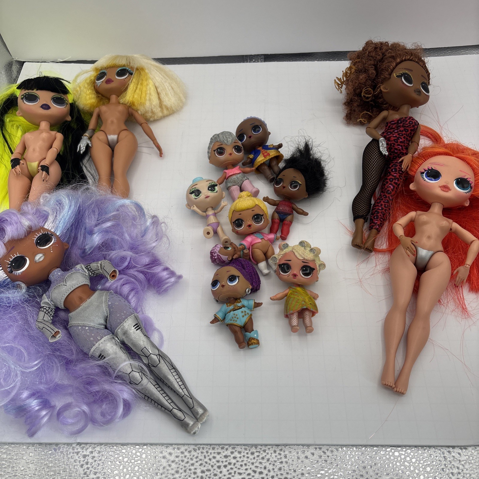5 LOL Surprise OMG Fashion Dolls for Parts and Pieces – TLC – Plus Small Dolls