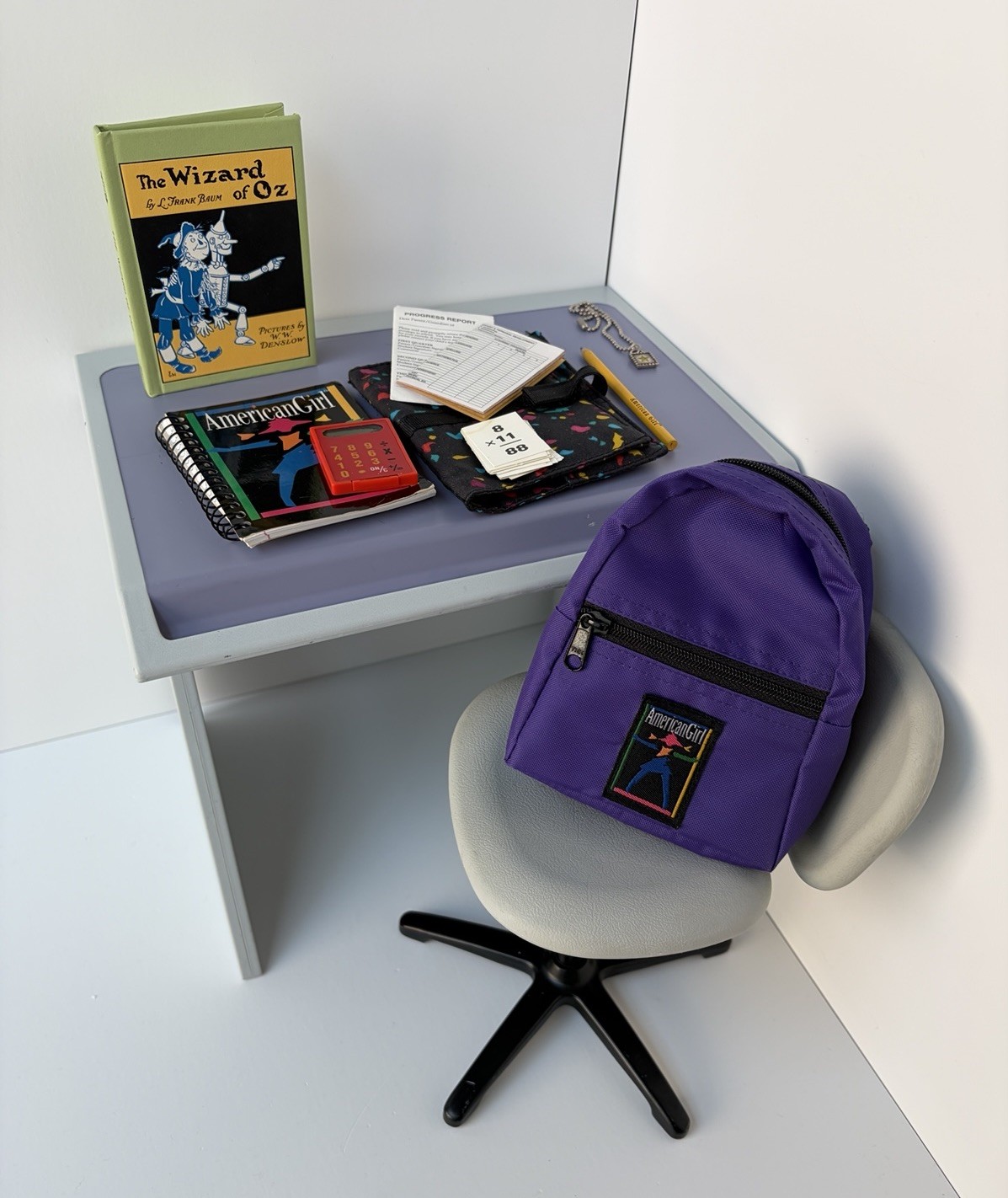 American Girl Doll Girl Of Today School Gear Backpack & Desk Pleasant Company