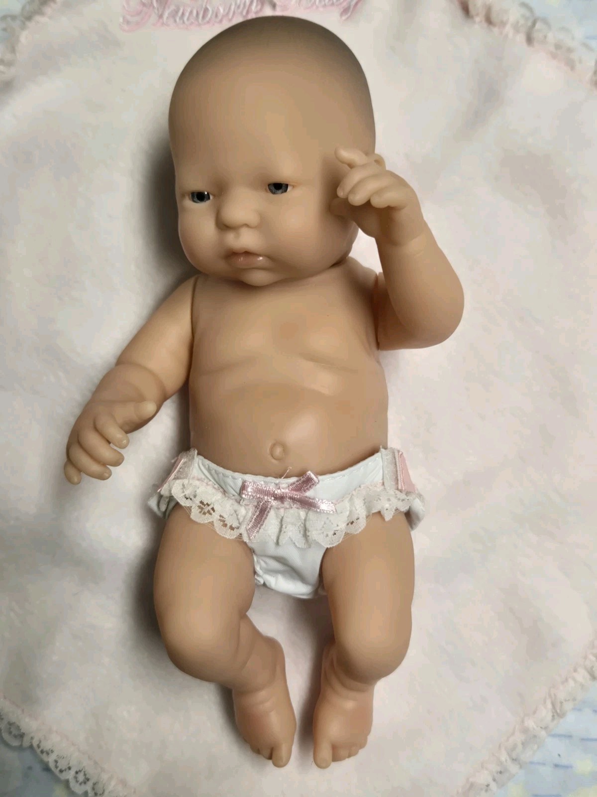 Vintage 1992 For Keeps! Berengeur 9.5″ Baby Girl Doll-Soft Vinyl-In Box #18420