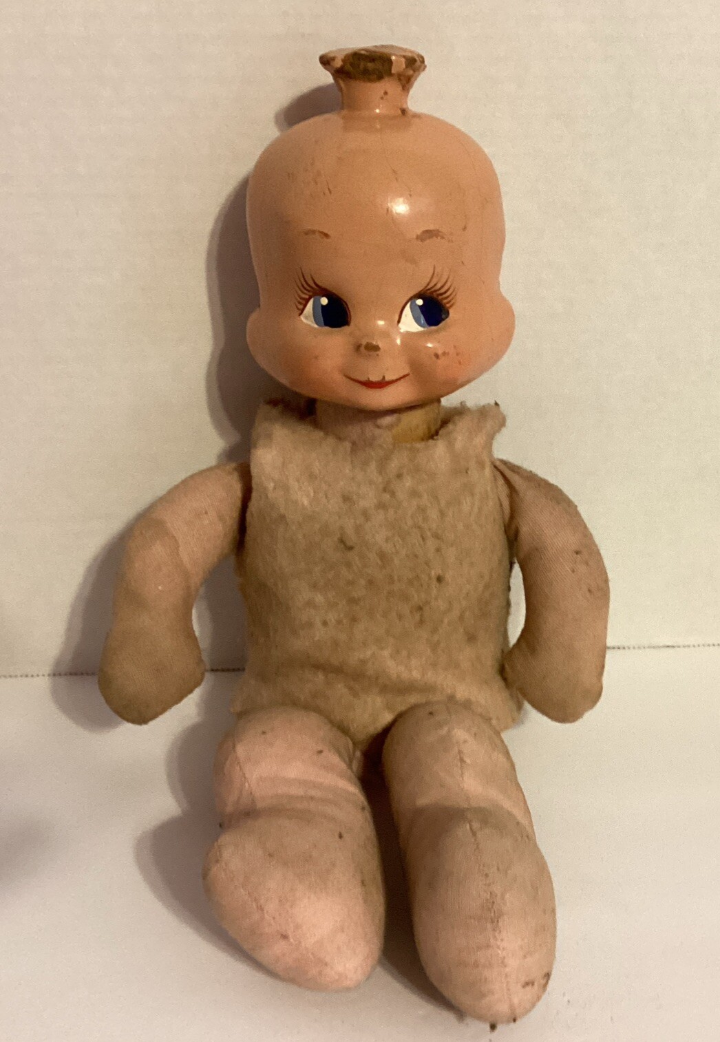 1946 Three Faced Trudy Doll Composition Smiling Crying Sleeping