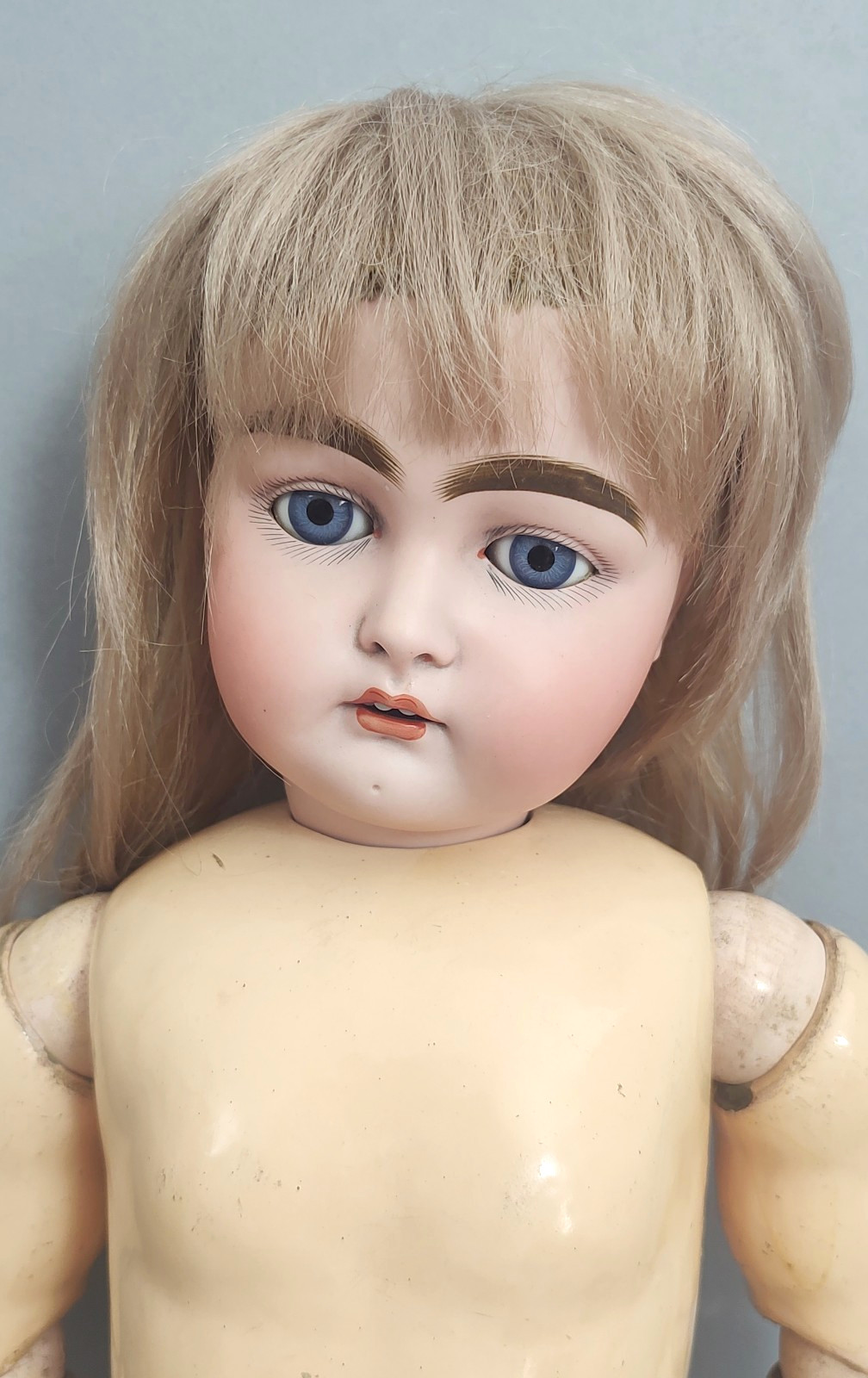 Large antique Kestner / Kammer Reinhardt doll 31” stamped ’17’ plaster pate