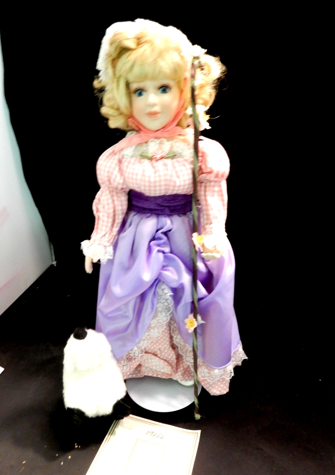 Avon Little Bo Peep Storytime Collectible Doll With Sheep & Certificate