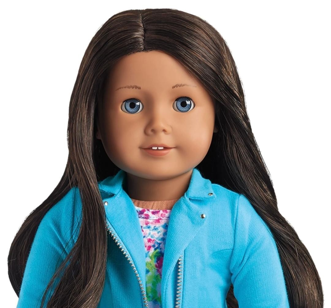 American Girl Truly Me Doll 49- Brown Black Hair, Blue Eyes-Retired-NEW