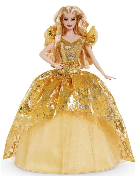 2020 HOLIDAY Blonde Barbie Doll with SHIPPER! IN STOCK NOW!