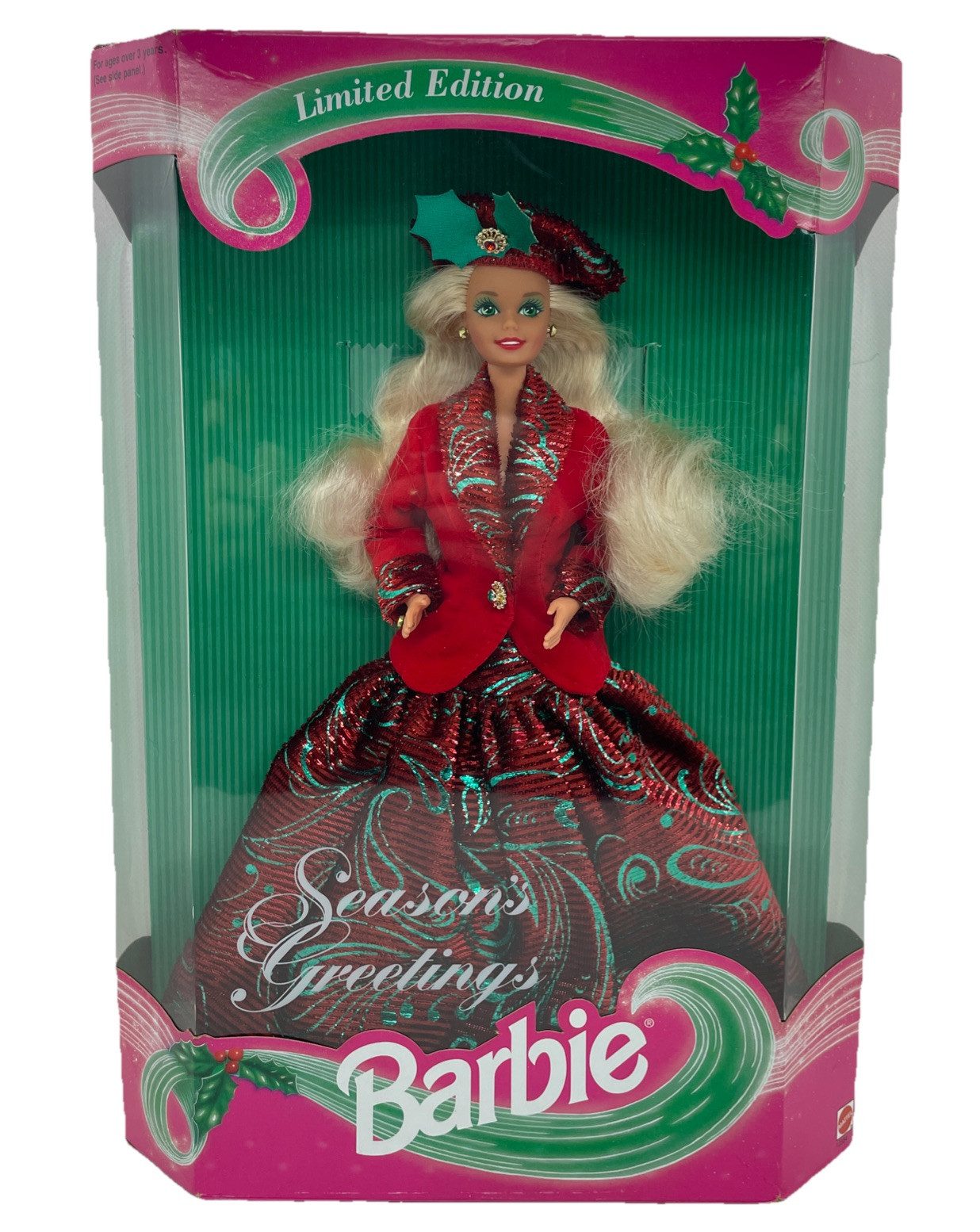 Mattel Barbie Season’s Greetings Christmas Limited Edition (#12384, 1994)