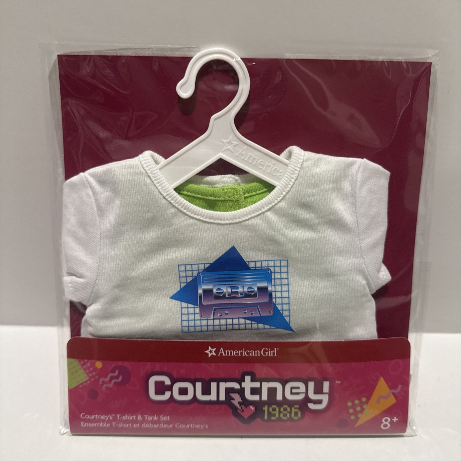 AMERICAN GIRL COURTNEY T-SHIRT AND TANK SET NEW IN PACKAGE SEALED FREE SHIPPING