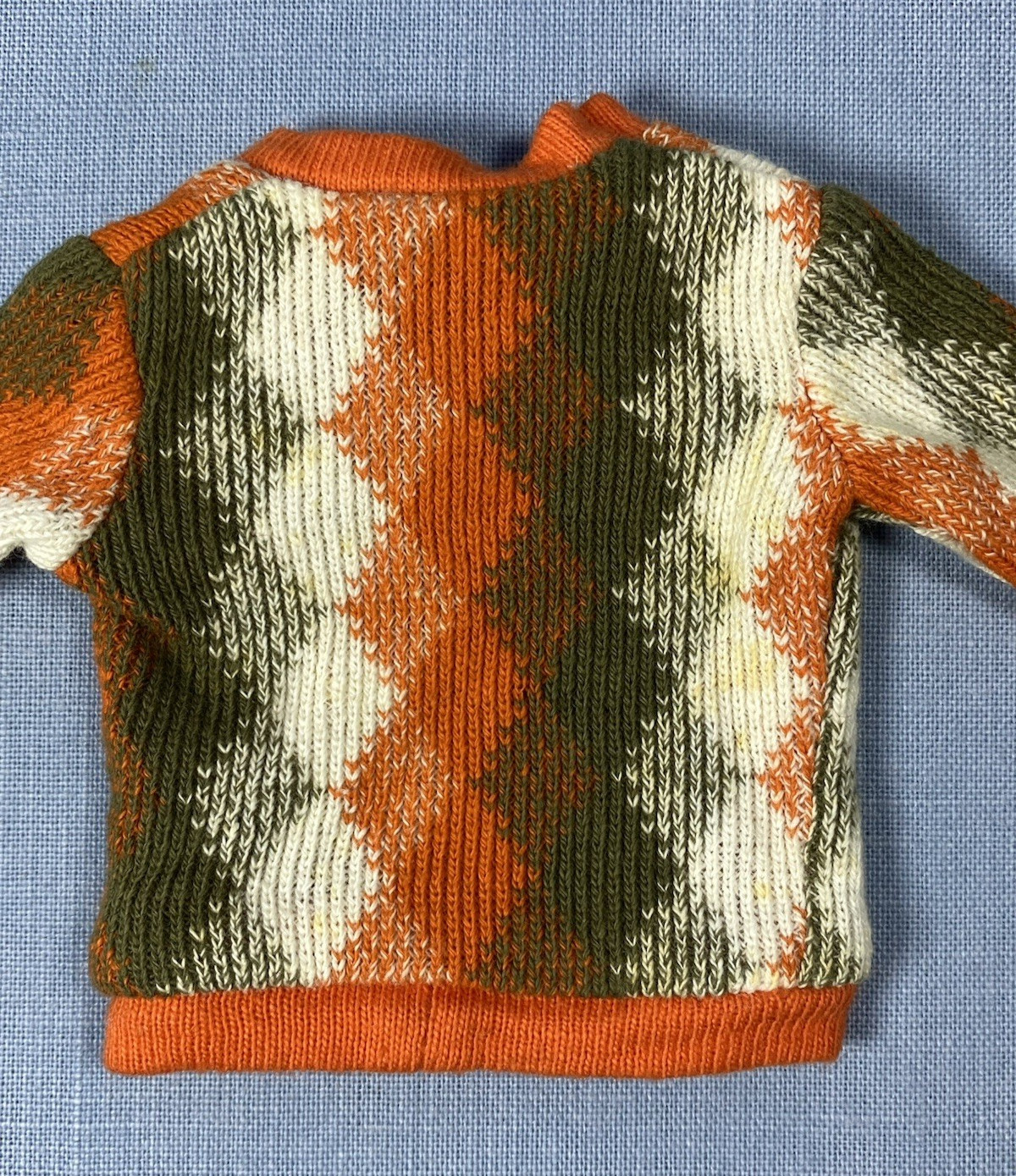 1960s Ken Doll Roller Skate Date Orange Sweater & Cap Complete #1405 VGUC