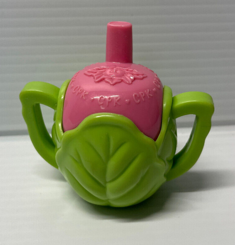 Vintage Cabbage Patch Kids Doll REPLACEMENT Pink Green Sippy Cup 2011