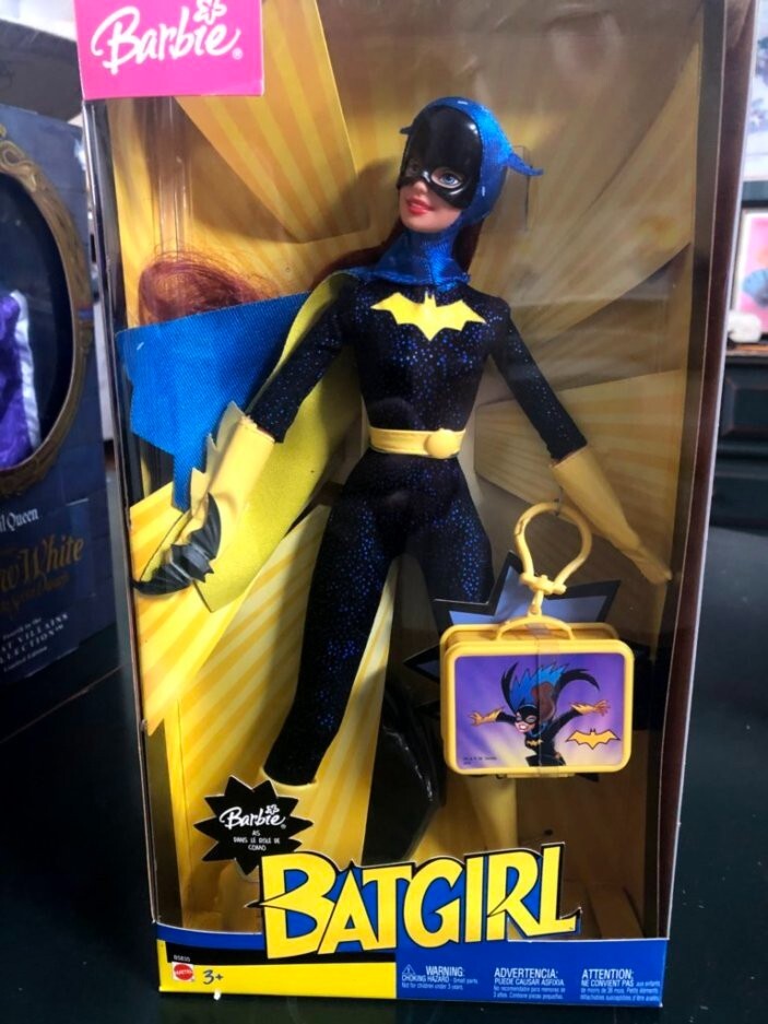 2003 Set of 3 – Barbie as Wonder Woman, Barbie as Super Girl, Barbie as Bat Girl