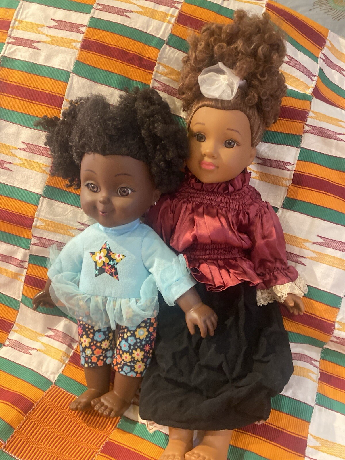 “Positively Perfect” 2 DOLLs:: DIVAH ABRIELLE 18″ AND AALIYAH 14″ EUC