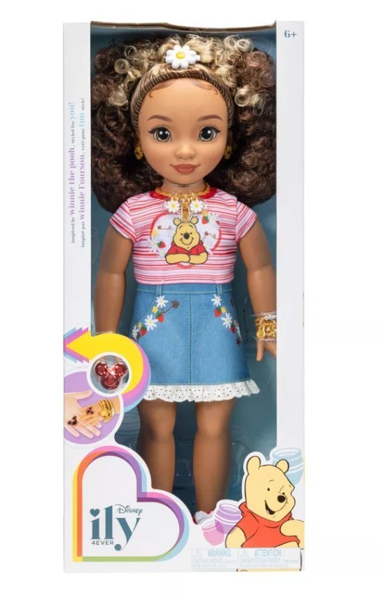DISNEY ILY 4EVER 18″ Winnie the Pooh Inspired Doll Brunette Hair NEW IN BOX