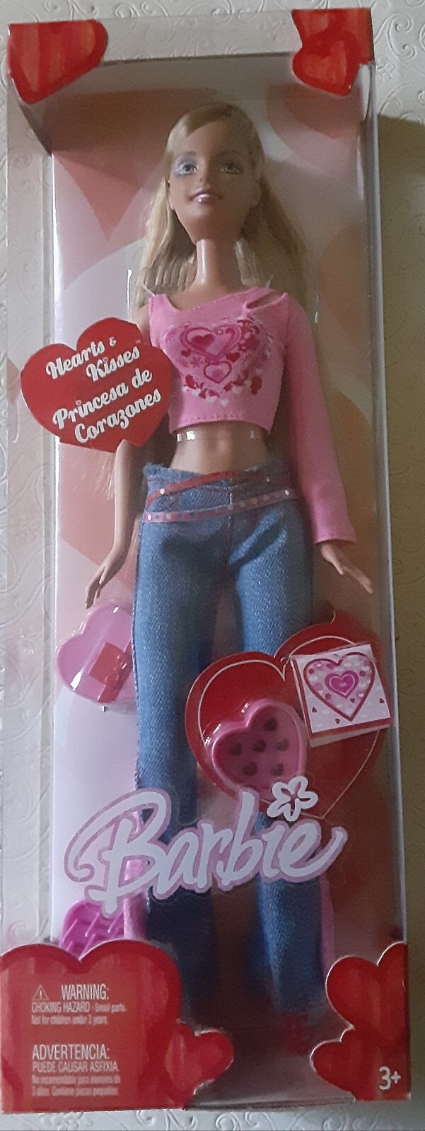2004 Hearts & Kisses Valentine’s Day Barbie #C4479 NIB