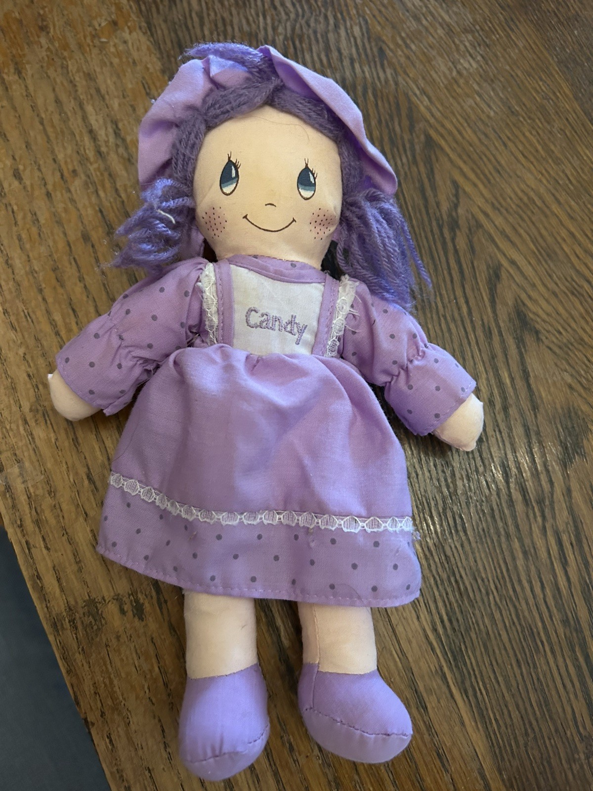 Vtg Kids Of America Doll Purple Outfit ! 9 1/2 In