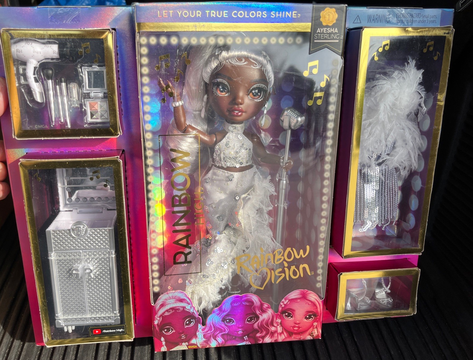 2022 Rainbow Vision Rainbow High Diva Ayesha Sterling (Silver) Fashion Doll