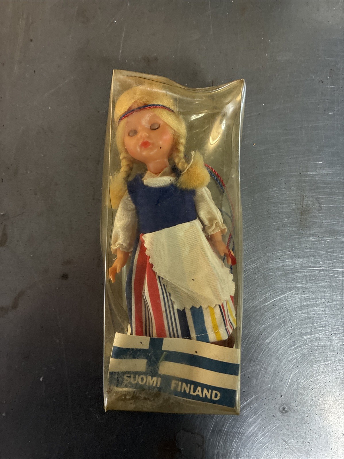 Suomi Finland Small Blinking Doll- See Pictures For Condition