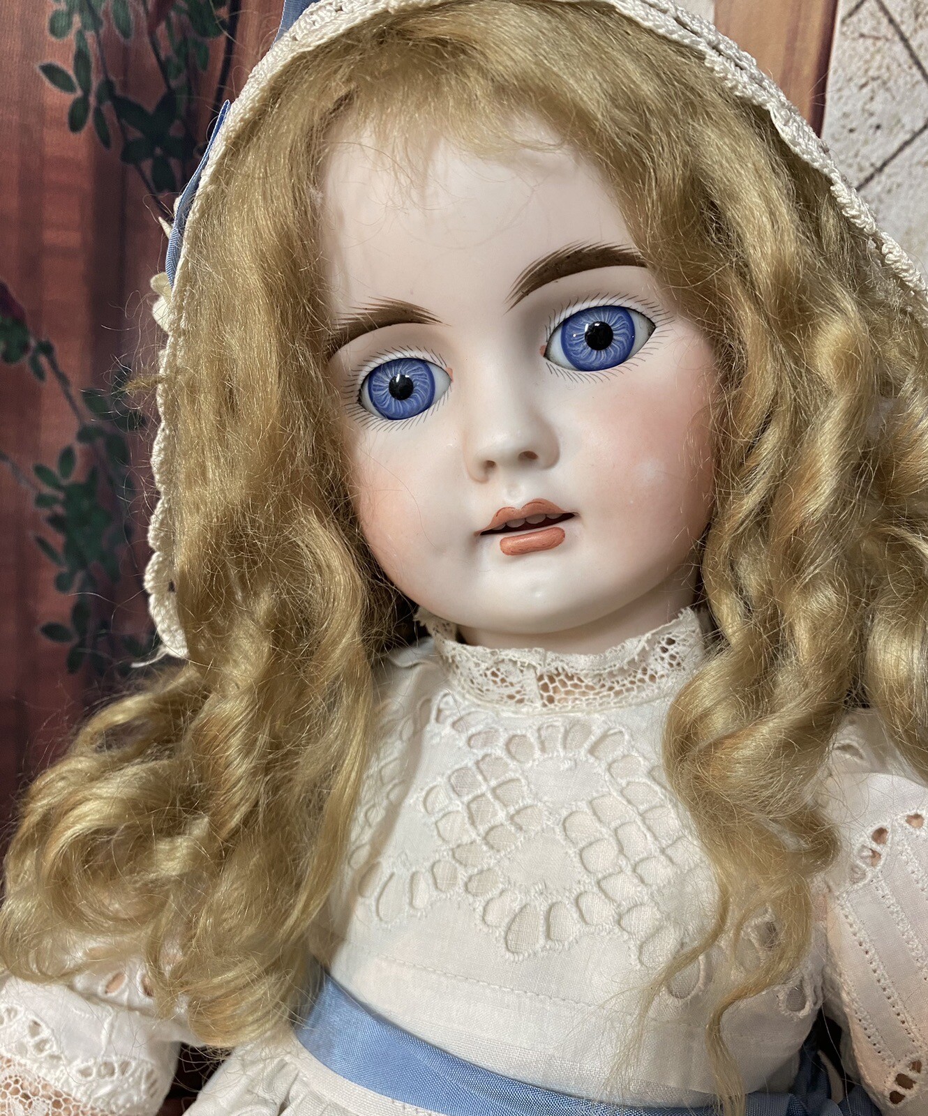 21″ Antique German Doll Sonneberg Bahr Proschild Mold 224 spiral eyes ~ Kestner