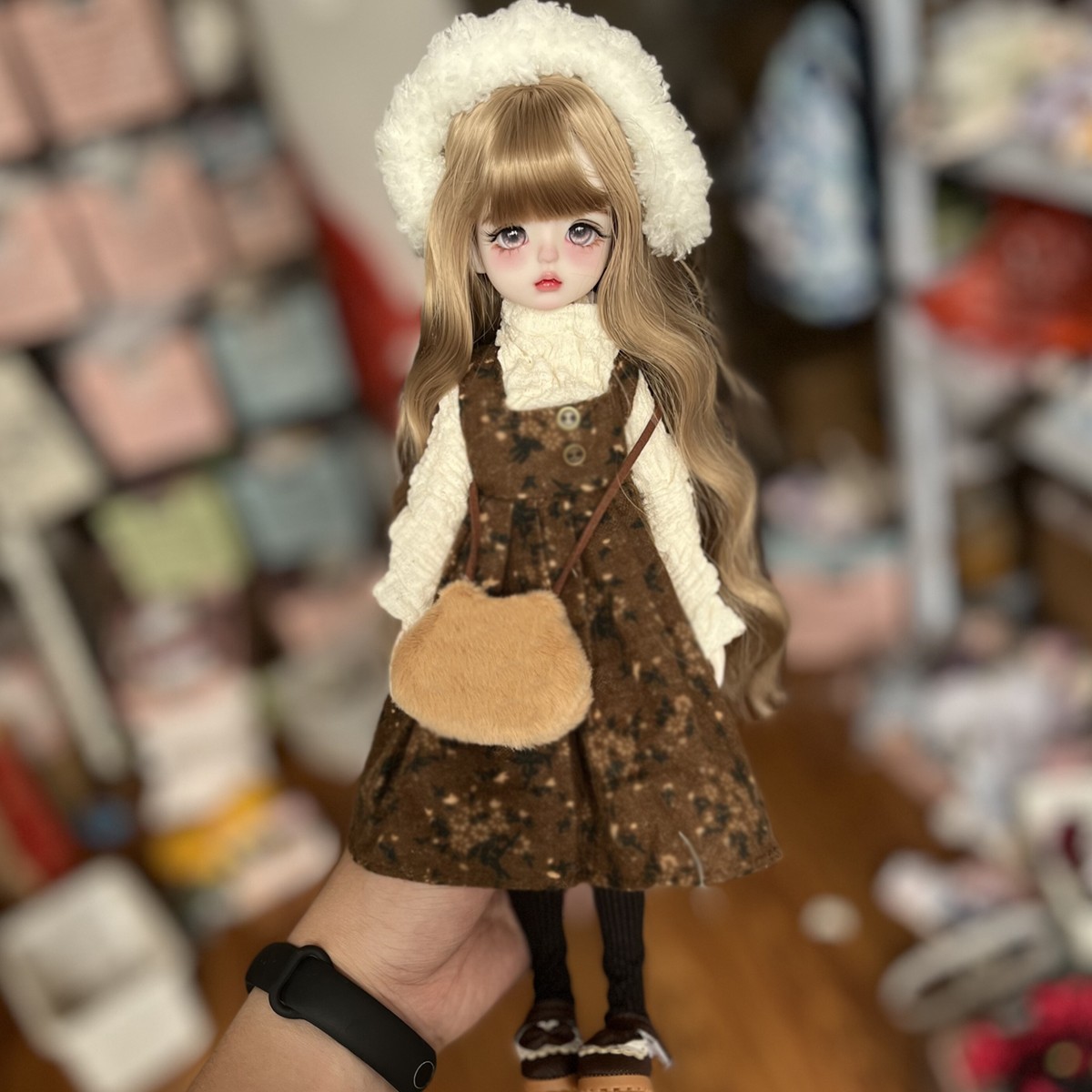 12in Height Girl Doll Toy Removable Clothes Shoes Curly Wigs Lifelike BJD Doll