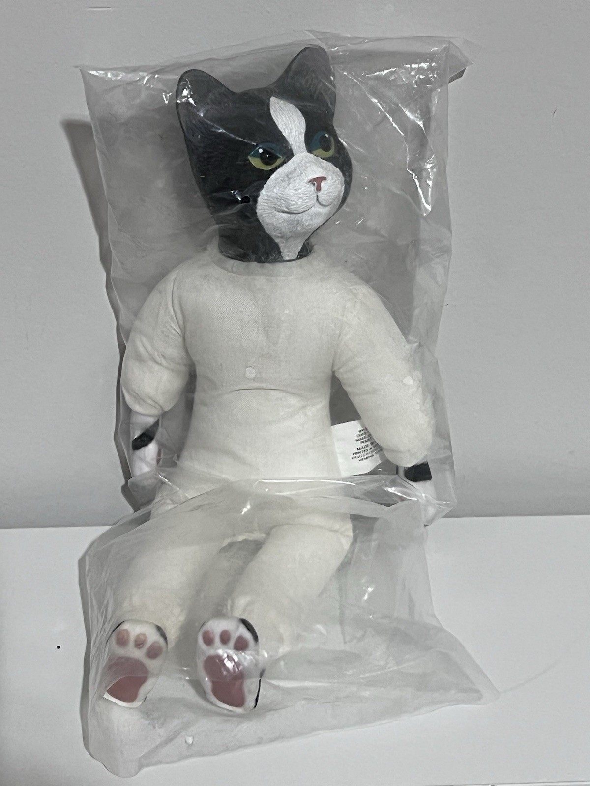 Vintage Just For Keeps Collectible Cat Craft Doll 14″ Tall Anthropomorphic OPEN