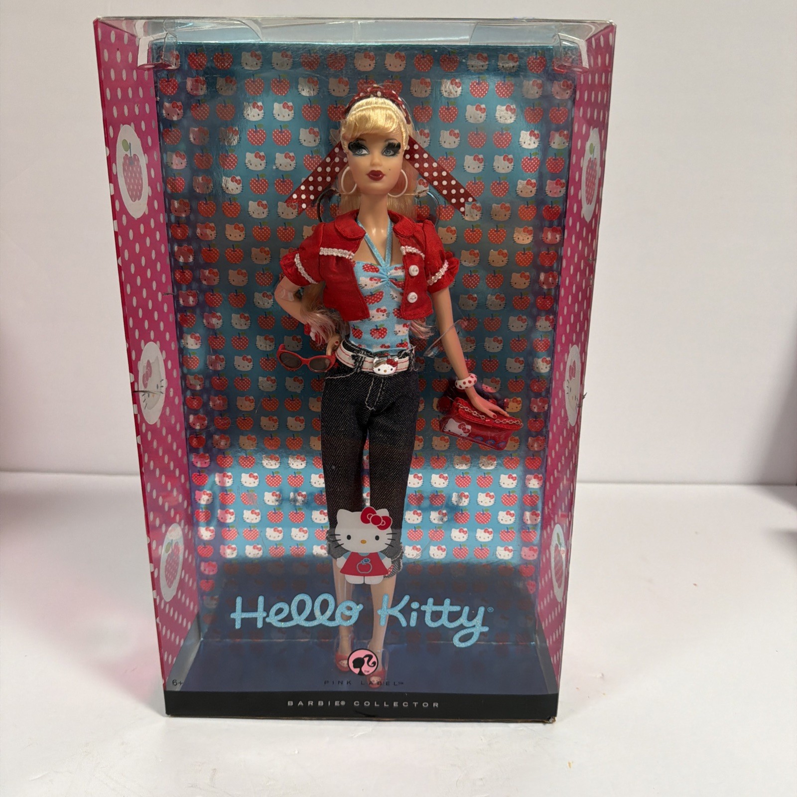 Mattel Hello Kitty Barbie Collector Pink Label Doll 2008 New
