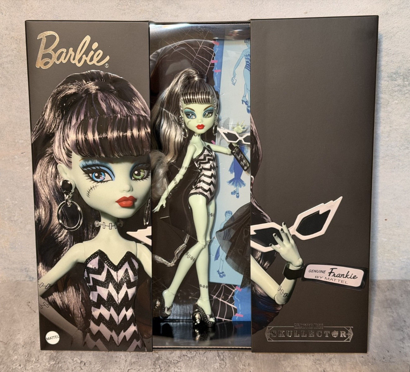 Monster High Skullector Frankie Stein x Barbie Doll JHK28 Brand New NRFB