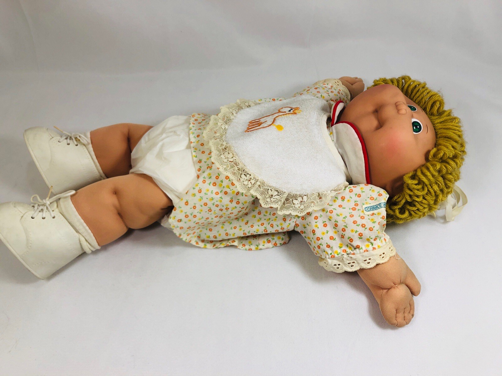 Vintage Coleco Cabbage Patch Kid Light Brown Hair Green Eye 1982 Head Mold #1