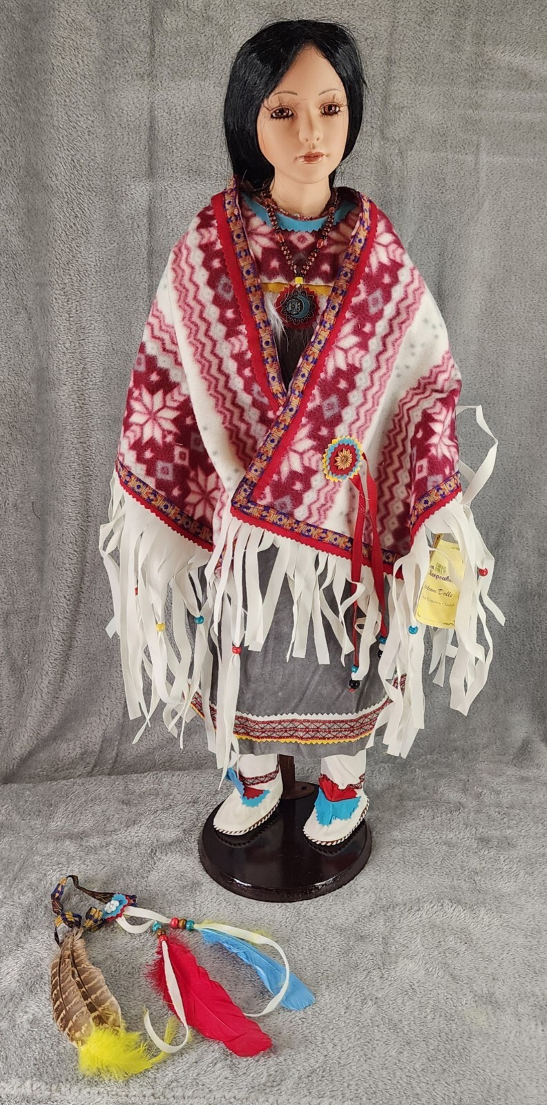 Golden Keepsake Collection Heirloom Native American Doll 28″ Tall #124 / 2500