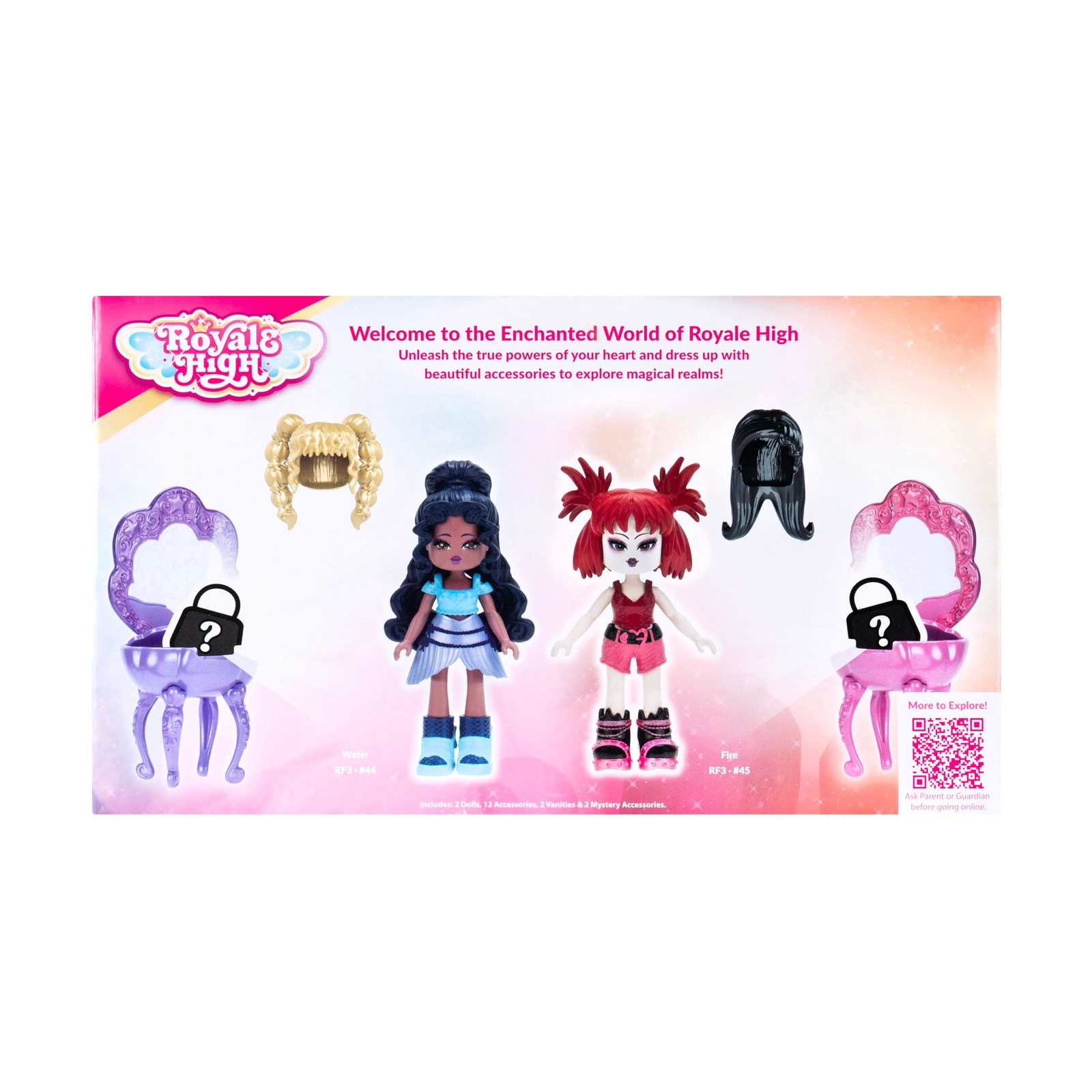 Royale High Surprise Vanity 2-Pack – (2) Series 2 Dolls, 5.5 inches, Multi