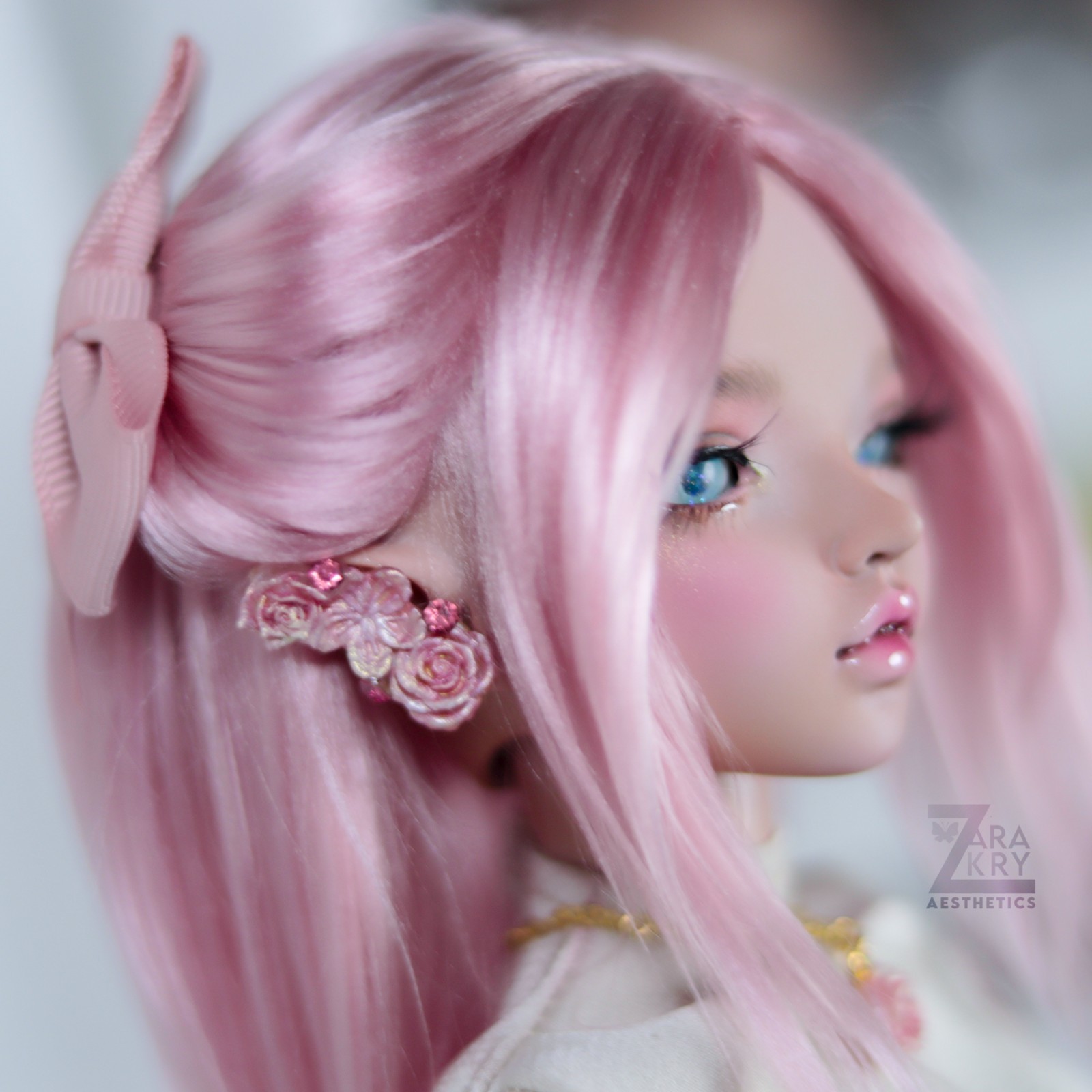 Minifee Chloe Dreaming Elf Tan BJD MSD 1/4 Doll custom faceup OOAK floral theme
